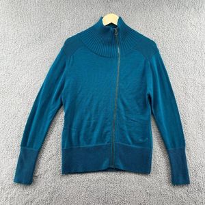 Kuhl Merino Wool asymmetrical sweater Women's Size Medium Base layer Teal